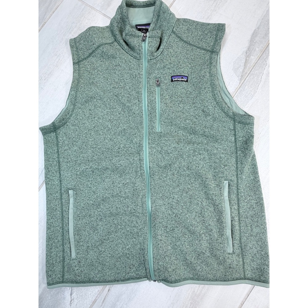 Patagonia Better Sweater Vest Mens XL Green Full Zip Fleece 25882 SP20 ELGR